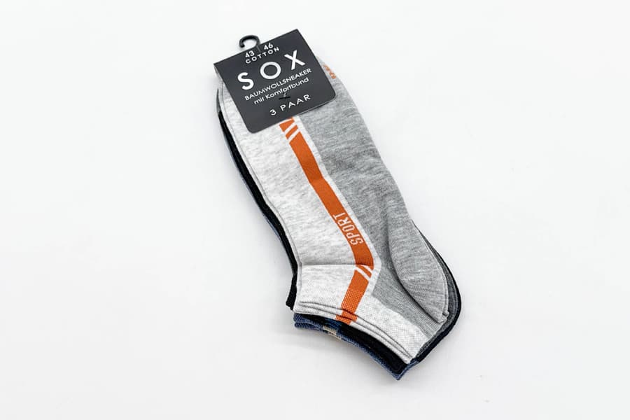 3 Packungen Socken SOX, Gr. 43/46